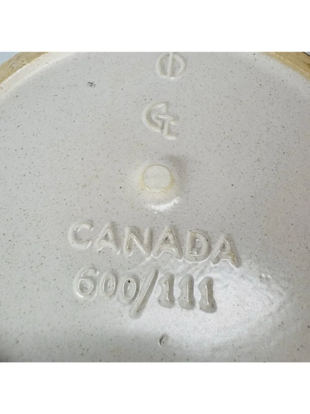 Vintage GT Mark 600/111 Speckle Rustic Farmhouse Canadian Stoneware Canister Jar